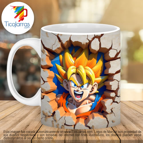 Jarras Personalizadas Goku 3D