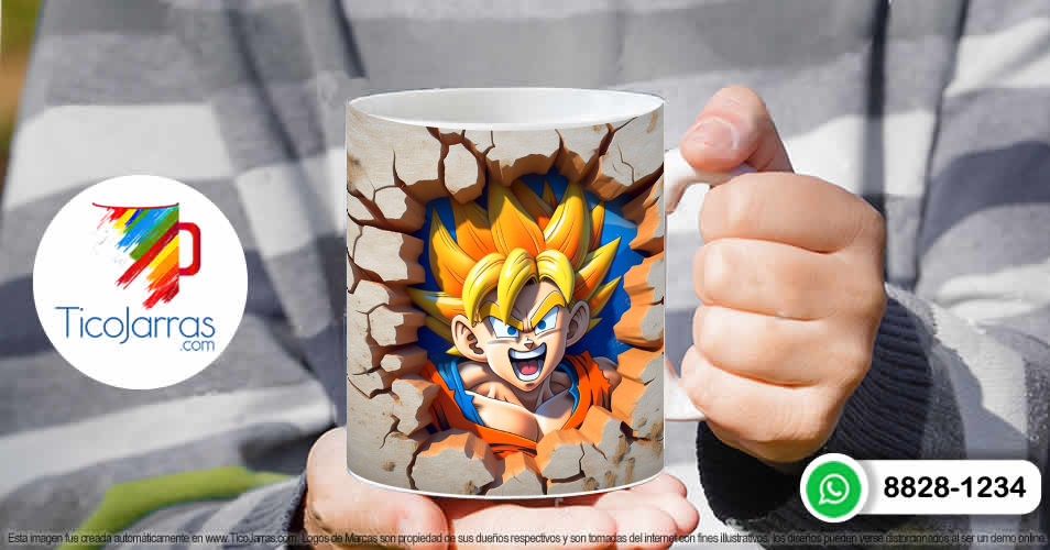 Tazas Personalizadas en Costa Rica Goku 3D