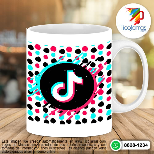 Tazas Personalizadas en Costa Rica TikTok Dots