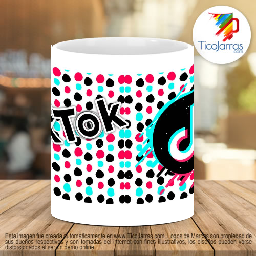 Tazas Personalizadas TikTok Dots