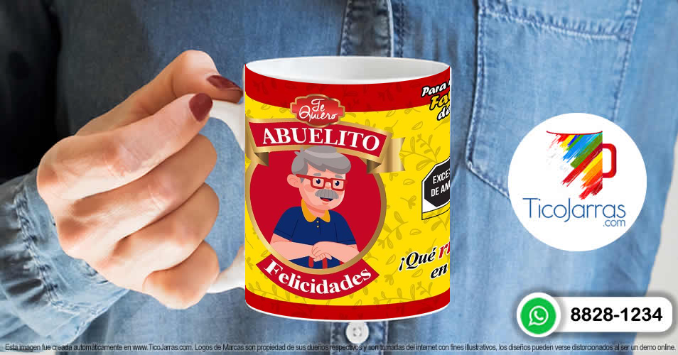 Tazas Personalizadas en Costa Rica Abuelito, taza con foto