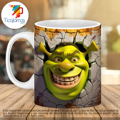 Jarras Personalizadas Shrek 3D