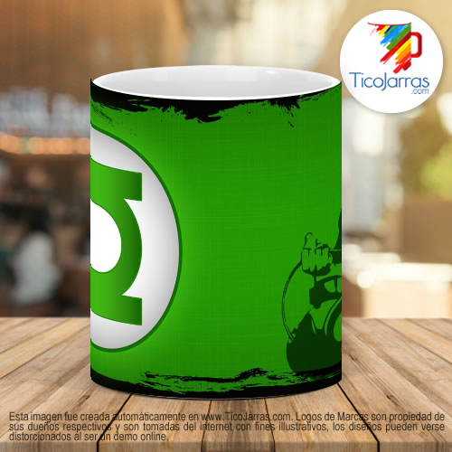 Tazas Personalizadas Linterna Verde