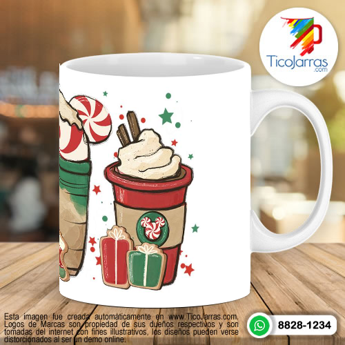 Diseños Personalizadas Bebidas de Navidad