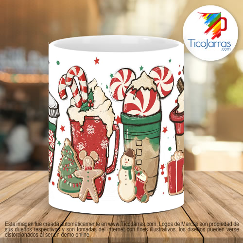 Tazas Personalizadas Bebidas de Navidad