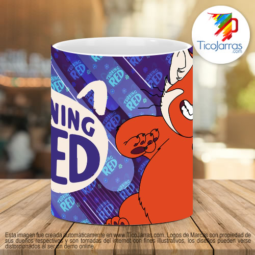 Tazas Personalizadas Turning Red Cat