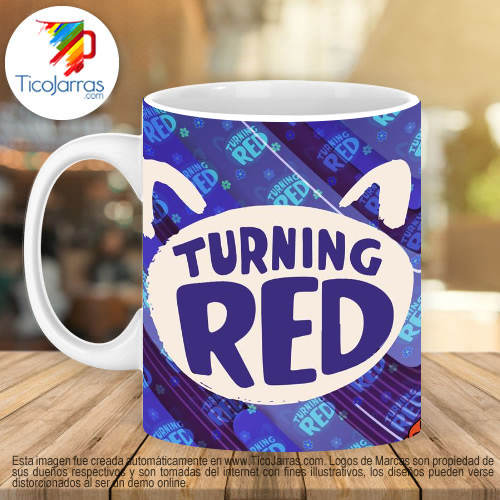 Jarras Personalizadas Turning Red Cat