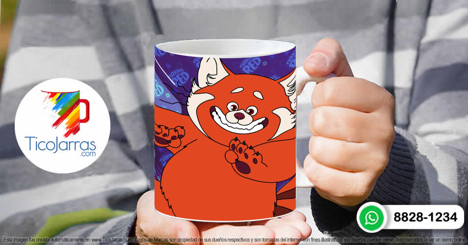 Tazas Personalizadas en Costa Rica Turning Red Cat