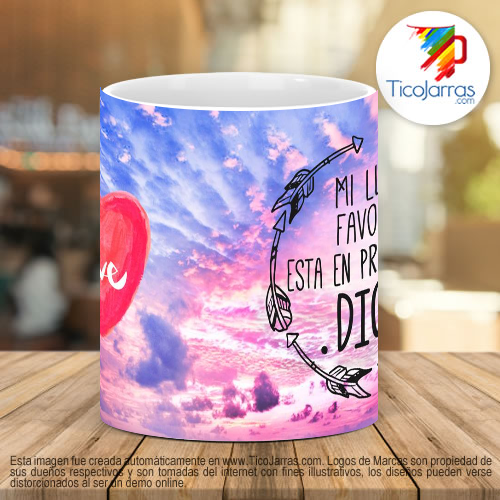 Tazas Personalizadas Mi lugar favorito esta en presencia de DIOS