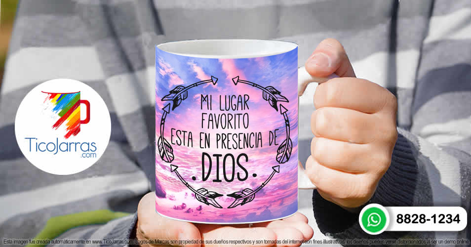 Tazas Personalizadas en Costa Rica Mi lugar favorito esta en presencia de DIOS