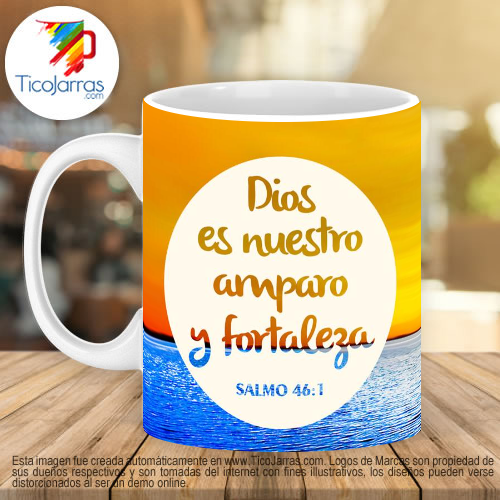 Jarras Personalizadas Dios nuestro amparo y fortaleza