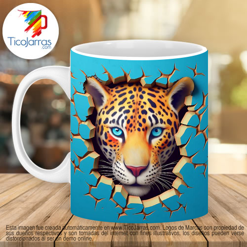 Jarras Personalizadas Tigre 3D 