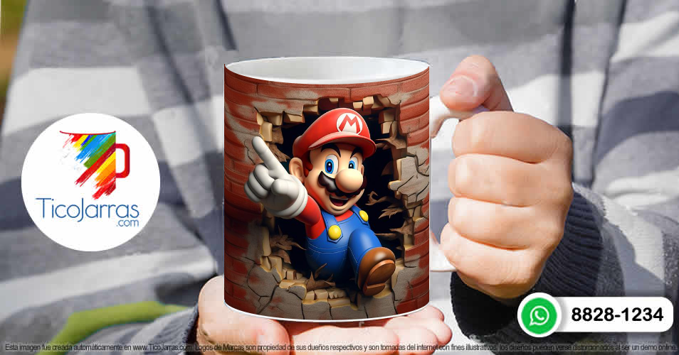 Tazas Personalizadas en Costa Rica Mario Bros 3D